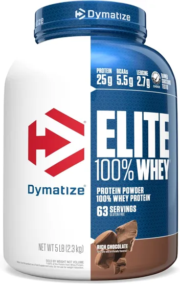 Elite 5lbs 100% Whey Protein Powder (Vanilla)