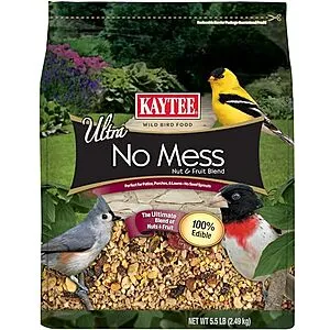 Wild Bird Ultra No Mess Nut & Fruit Food Seed Blend, 5.5 Pound