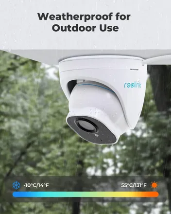 Reolink 2560x1920 5MP IP PoE Dome Outdoor Security Camera