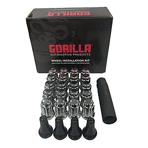 Gorilla Automotive K5CS-12150GR 5Lug 12-1.50 Spline Lugnut set with prime