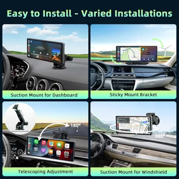 Lamtto 9.26in 1600x600 Apple CarPlay & Android Auto Car Stereo