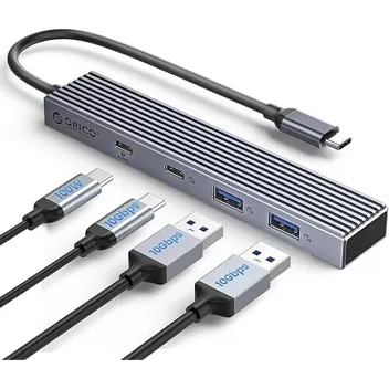 Orico 4-in-1 10Gbps USB-C Hub with 100W Power Delivery