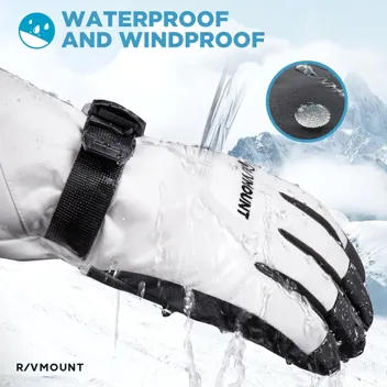 Rivmount Waterproof Thinsulate Touchscreen Ski Snow Gloves