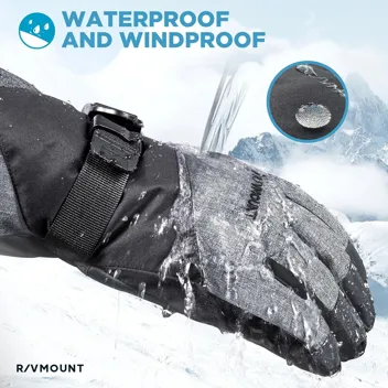 Rivmount Waterproof Thinsulate Touchscreen Ski Snow Gloves