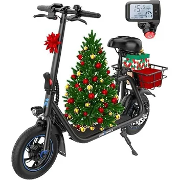 Urbanmax C1/C1 Pro 450W 18.6MPH Electric Folding Scooter with Basket