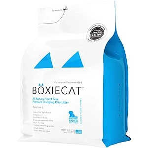 Boxiecat Premium Clumping Cat Litter - Scent Free - Clay Formula - Ultra Clean Litter Box, Longer Lasting Odor Control, Hard Clumping, 99.9% Dust Free