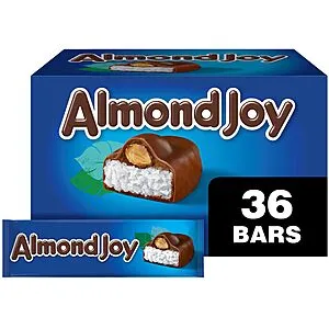 36-ct of 1.41oz Almond Joe Coconut and Almond Chocolate Candy Bars