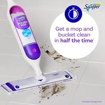 PowerMop Multi-Surface Mop Kit w/ 2 Mopping Pad Refills