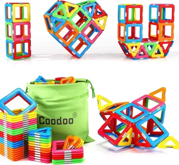 Coodoo Upgraded Magnetic Blocks Tough Tiles STEM Toys