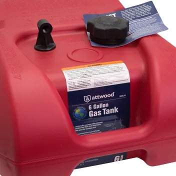 6-Gallon EPA and CARB Certified Portable Marine Boat Fuel Tank