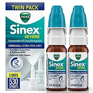 Sinex SEVERE Nasal Spray, 265 Sprays x 2