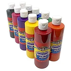 Washable Tempera Paint Bulk Pack 10ct