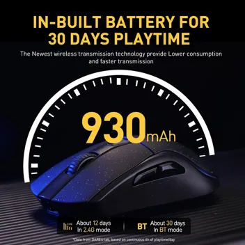 Dareu A950 Wireless Gaming Mouse with RGB Charging Dock