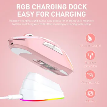 Dareu A950 Wireless Gaming Mouse with RGB Charging Dock