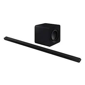 HW-S800B 3.1.2ch Wireless Dolby Atmos Soundbar w/ Extra Teak Bezel