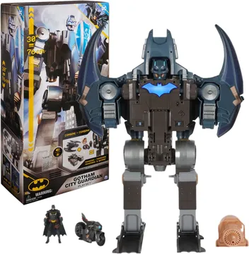 30" DC Comics Batman Gotham City Guardian 4-in-1 Transformation Playset w/ Lights & 40+ Sounds