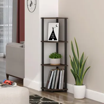 Turn-N-Tube 4 Tier Corner Display Rack Shelving Unit