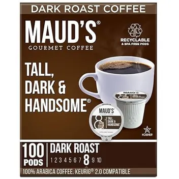 Maud's Tall Dark & Handsome Dark Roast Coffee Pods (100-Count)