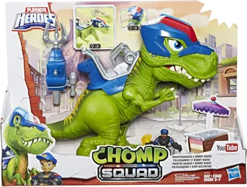 Playskool Heroes Chomp Squad Troopersaurus and Bobby Badge