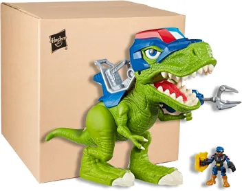 Playskool Heroes Chomp Squad Troopersaurus and Bobby Badge