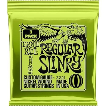 Regular Slinky Nickel Wound Electric Guitar Strings - 10-46 Gauge