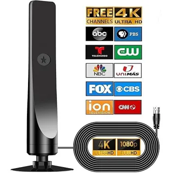 Toyykang Amplified Digital TV Antenna (680+ Miles Range)