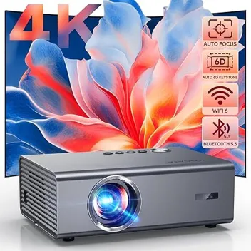 Kogata 300" 1080p Native 850-ANSI Lumen Smart Projector (Auto 6D Keystone)