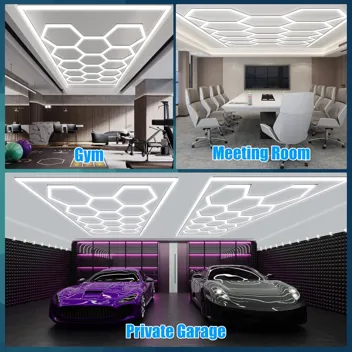 Gneng 548W 65760 Lumen LED Hexagon Garage Lights