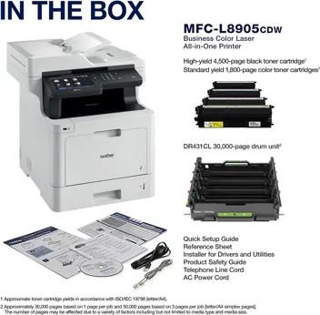 MFC-L8900CDW Business Color Laser All-in-One Printer Amazon