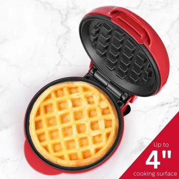 Holstein Housewares Personal/Mini Waffle Maker - 4-inch