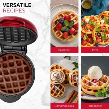 Holstein Housewares Personal/Mini Waffle Maker - 4-inch