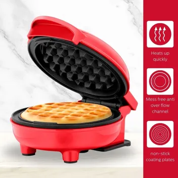 Holstein Housewares Personal/Mini Waffle Maker - 4-inch