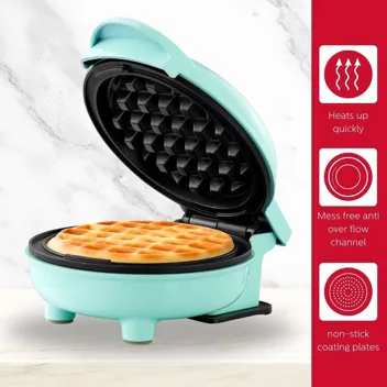 Holstein Housewares Personal/Mini Waffle Maker - 4-inch