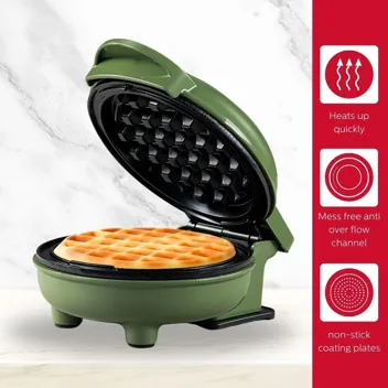 Holstein Housewares Personal/Mini Waffle Maker - 4-inch