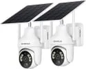 Sehmua 2K 360 Pan Tilt Solar Security Camera