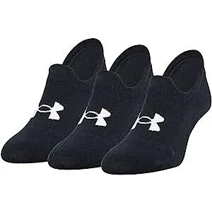 3-Pairs Essential Ultra Low Tab Socks (Large) w/ Prime