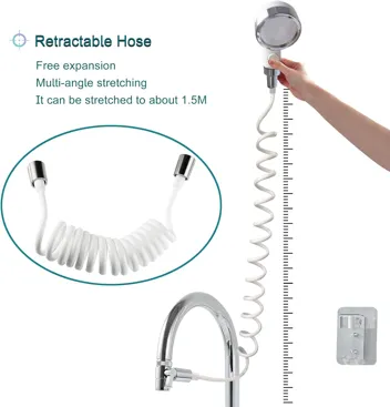 Sink Spray Rubber Hose Portable Shampoo Sprayer