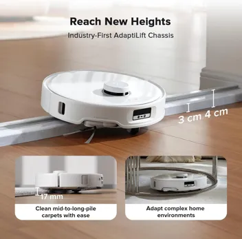 Qrevo Curv 18,500Pa Obstacle Avoiding Robot Vacuum & Mop with Self-Empty Mop Washing Station