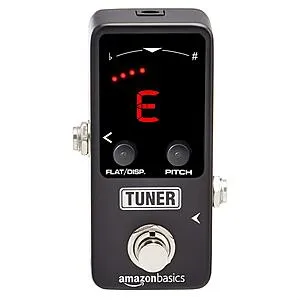 Mini Tuner Pedal for Guitar and Bass, Black