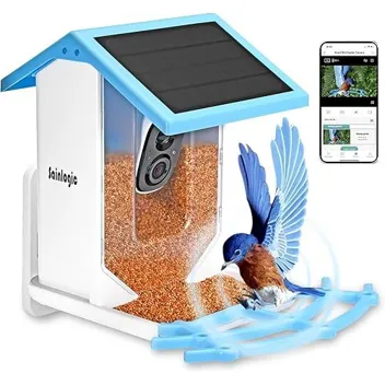 Sainlogic 1080p Camera Solar Smart Bird Feeder