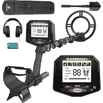 GreenRex 10" IP68 Coil 5-Mode Adjustable Length Metal Detector