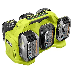 RYOBI ONE+ 18V Fast Charger with 6.0 Ah HIGH PERFORMANCE Battery PCG004-PBP2007