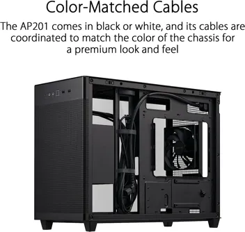 Prime AP201 33-Liter MicroATX Black Computer Case