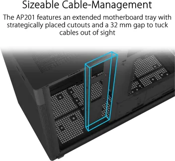 Prime AP201 33-Liter MicroATX Black Computer Case