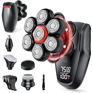 Neicit 5-in-1 7D Wet/Dry Head Shaver Grooming Kit