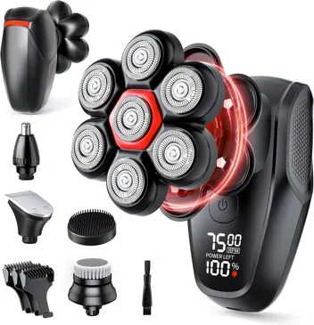Neicit 5-in-1 7D Wet/Dry Head Shaver Grooming Kit