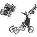 CaddyTek Explorer SuperLite 4 Wheel Golf Push Cart (Silver)