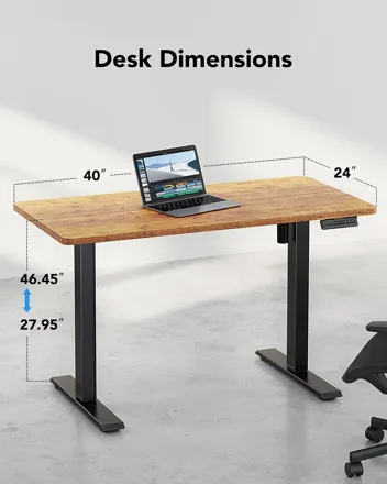 Huanuo 55" x 24" Adjustable Height Electric Standing Desk