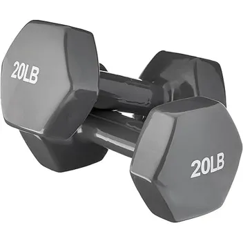 Vinyl Coated Dumbbell (20 Pounds, Pair)