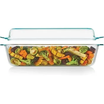 Deep 5.2-Qt 9"x13" 2-in-1 Glass Baking Dish